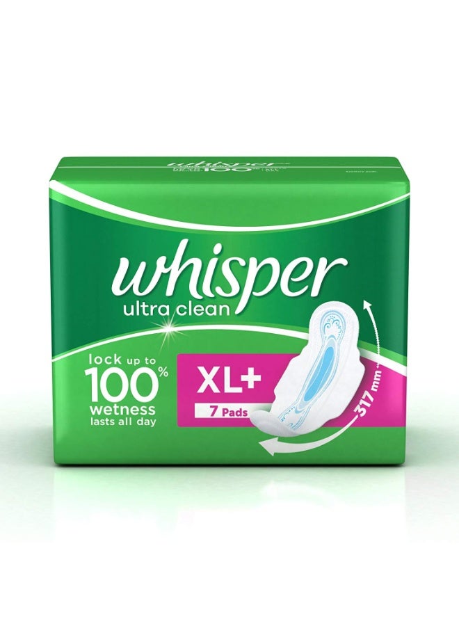 Whisper Ultra Sanitary Pads XL Plus wings (7 Count) - Image 2